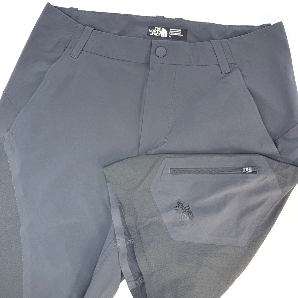 The‎ North Face Mens Gray Technical Hiking Shorts Size 30 Zip Cargo Pocket